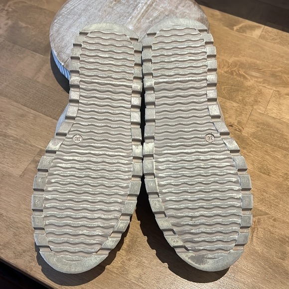 Women's Beige Suede Slide Sandals - Picture 7 of 10